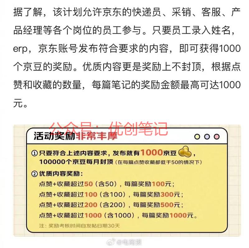 京东也开始鼓励员工做内容…#情报-搞钱线报📢论坛-网创交流-优创圈